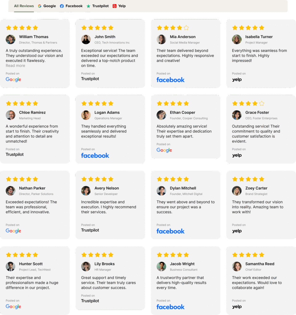 testimonials
