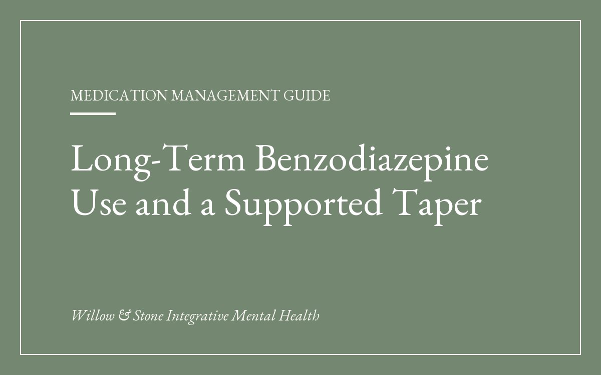 Benzodiazepine Tapering: A Supported Approach