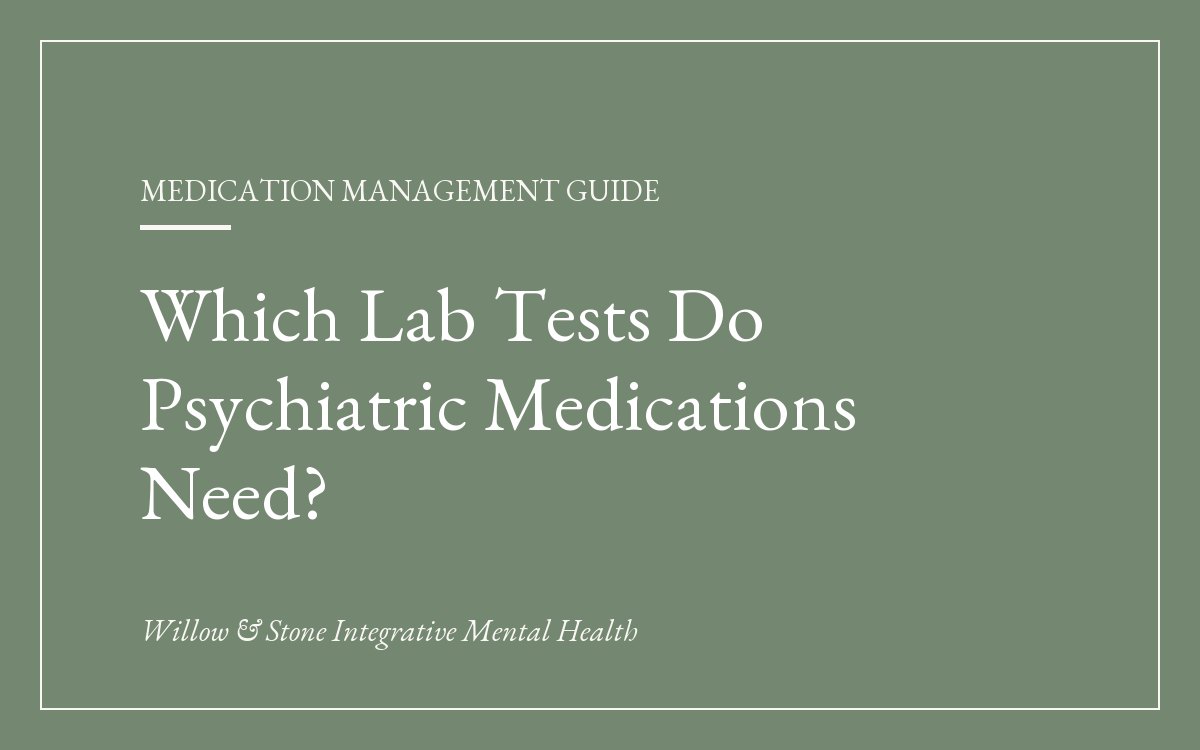 Lab Monitoring for Psychiatric Medications