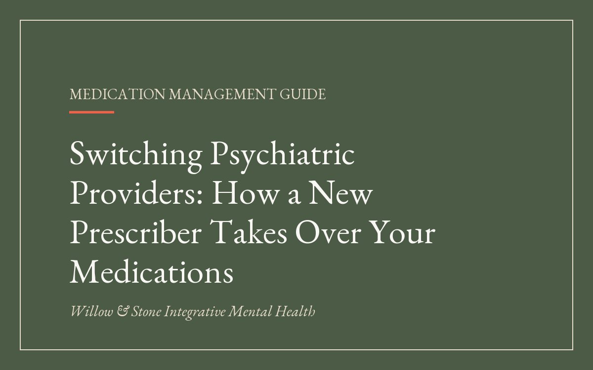 Switching Psychiatric Prescribers
